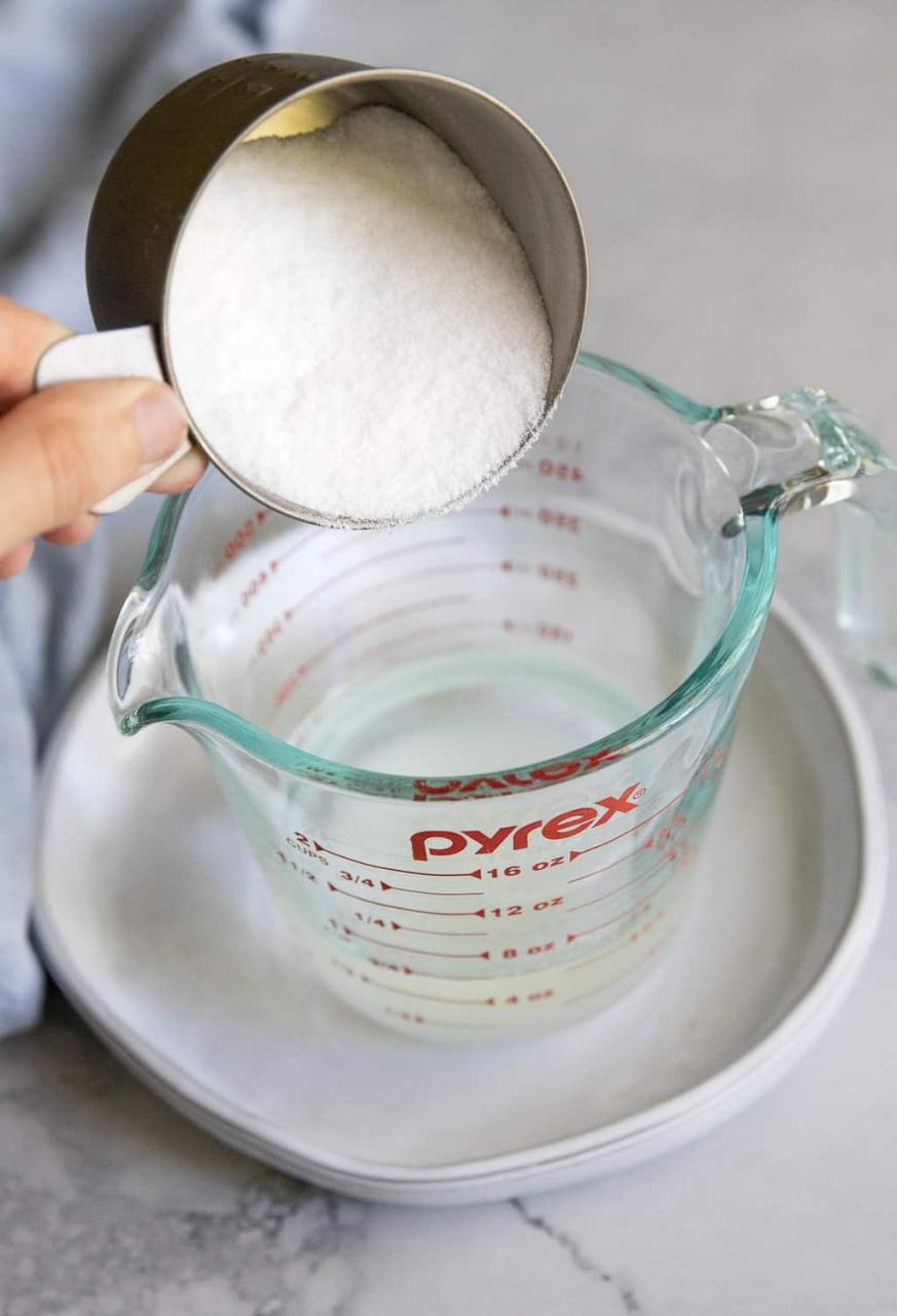 Add sugar water to glycerin soap base recipe