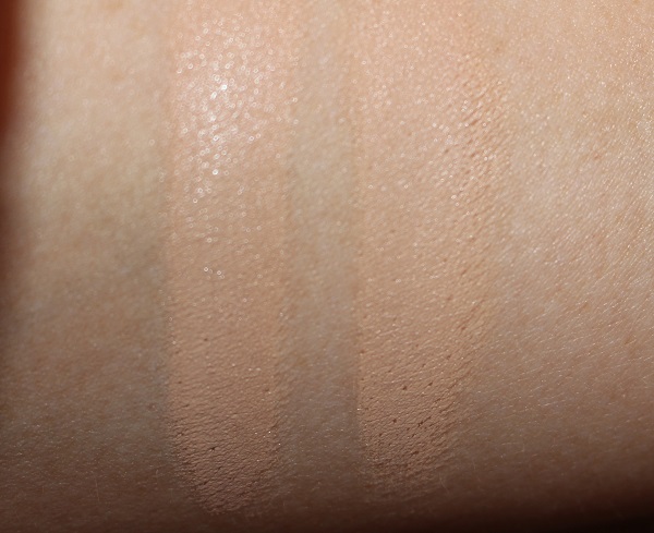 Charlotte Tilbury Beautiful Skin Concealer 3.5 vs Magic Away 3 Swatches blended