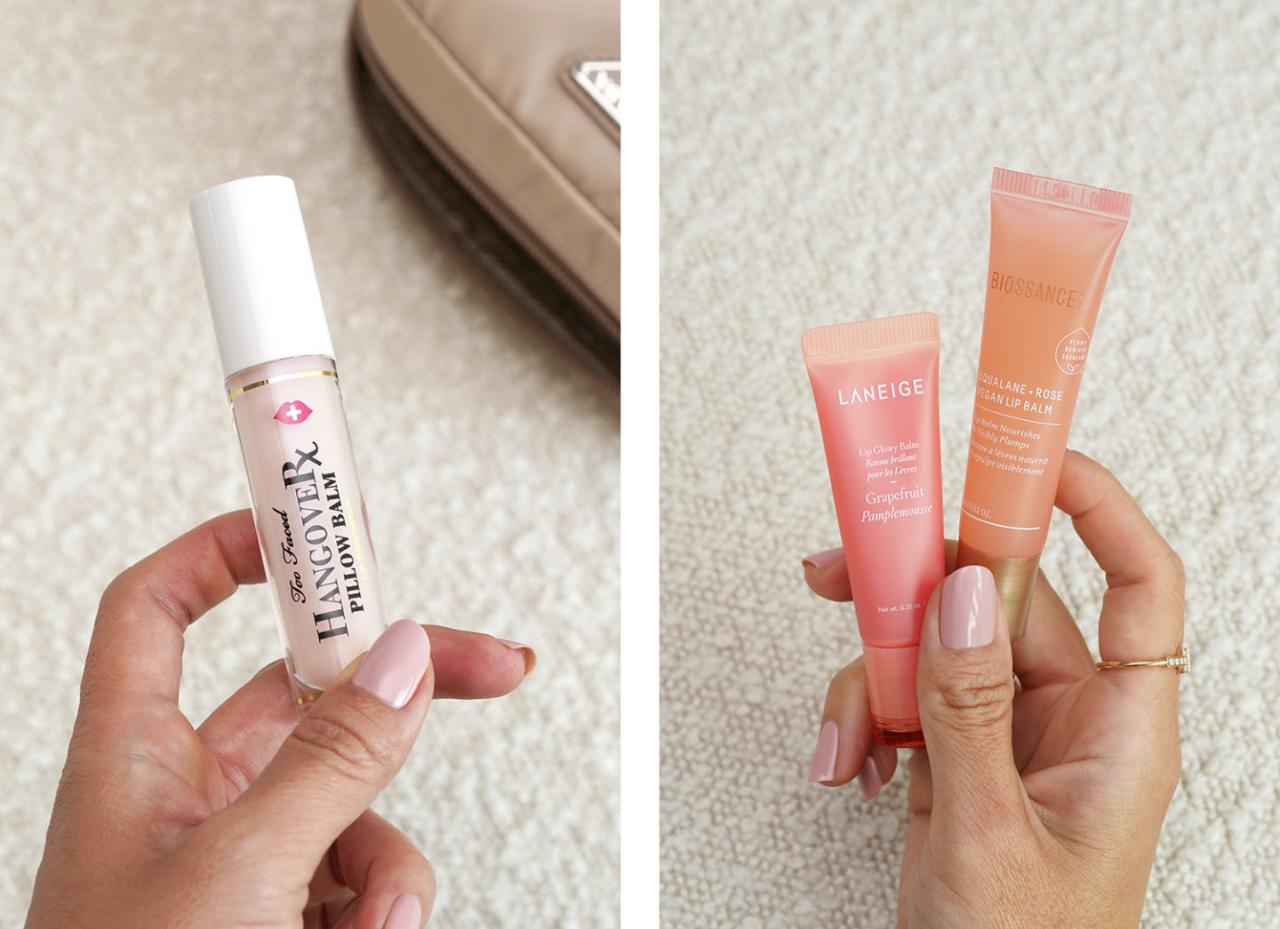 Best Lip Balm Too Faced, Laneige and Biossance